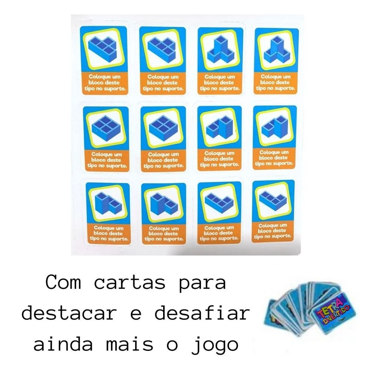 Jogo Educativo Tetra Divertido Blocos De Montar - Ark Toys Jogo Educativo Tetra Divertido Blocos De Montar - Ark Toys